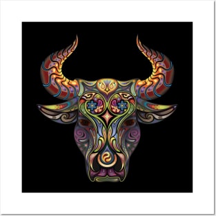 Bull Hispter Art Posters and Art